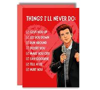 Funny Love Card For Partner Rick Astley Joke JBS152