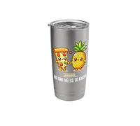 Funny Love Pizza Pineapple No One Needs to Know Stainless Steel Insulated Tumbler