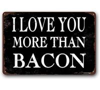 Funny Love Sign Wall Decor, Not What We Have, but Who We Have in Our Lives that Matters, 8x12 Inch, Metal Sign for Husband Wife Gift
