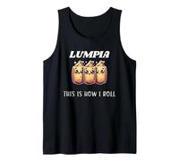 Funny Lumpia This is How I Roll Cute Filipino Food Tee Tank Top