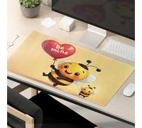 Funny Lunch Mouse Pad A Bee Holding A Heart-Shaped Balloon With "Be Mine" Written On It. Mouse Pad Mouse Mat Funny Mousepads For Work