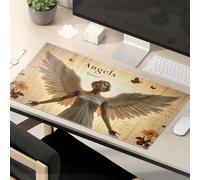 Funny Lunch Mouse Pad Angelic Wings And Whispers: A Serene Vision Mouse Pad Funny Mousepads Desk Pads