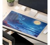 Funny Lunch Mouse Pad Full Moon Over The Ocean At Night Mouse Pad Funny Mousepads Desk Pads
