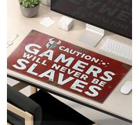 Funny Lunch Mouse Pad Gamers Defy Slavery: A Bold Statement Mouse Pad Funny Mousepads Desk Pads