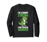 Funny Lyme disease warrior Anti tick borne illness tick bite Long Sleeve T-Shirt