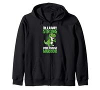 Funny Lyme disease warrior Anti tick borne illness tick bite Zip Hoodie