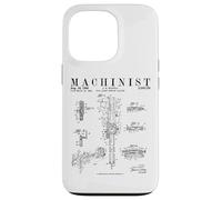 Funny Machinist Vintage Dial Caliper Patent Print Drawing Case for iPhone 13 Pro