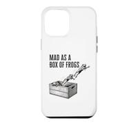 Funny Mad as a Box of Frogs Vintage Engraving Style Case for iPhone 12 Pro Max