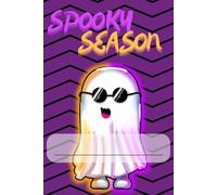 Funny Magic Ghost Notebook, 120 pages lined paper 4mm for learning languages