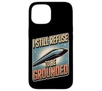Funny Maglev Train Physics Humor Refuse To Be Grounded Case for iPhone 15