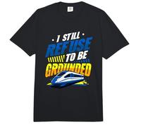 Funny Maglev Train Physics Humor Refuse to Be Grounded Comfort Colors Adult Heavyweight T-Shirt