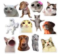 Funny Magnets, Fun Cute Cool Meme Phrase Quote Word Magnet Set for Adults; Applicable on Fridge, Refrigerator & Car with Jesus I Saw That, it’s fine cat & Dog Gifts (B)