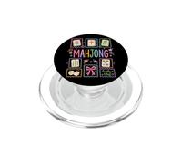 Funny Mahjong Love Playing Chinese Game Mahjong Beaded Tiles PopSockets PopGrip for MagSafe