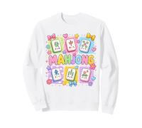 Funny Mahjong Love Playing Chinese Game Mahjong Beaded Tiles Sweatshirt