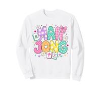 Funny Mahjong Love Playing Chinese Game Mahjong Beaded Tiles Sweatshirt