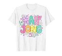 Funny Mahjong Love Playing Chinese Game Mahjong Beaded Tiles T-Shirt