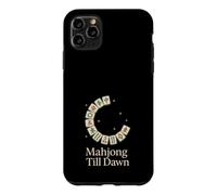 Funny Mahjong Meme Eat Sleep Repeat Tiles and Tea Game Night Case for iPhone 11 Pro Max