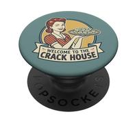Funny Mahjong Welcome to the crack house Game Night PopSockets Adhesive PopGrip