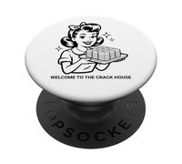 Funny Mahjong Welcome to the crack house Game Night PopSockets Adhesive PopGrip