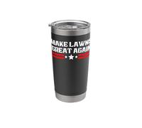 Funny Make Lawns Great Again Lawn Mower Dad Stainless Steel Insulated Tumbler