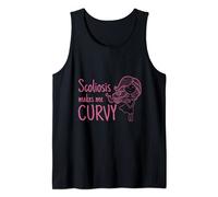 Funny Makes Me Curvy for Women Girl: Got Scoliosis Awareness Tank Top