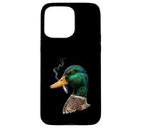 Funny Mallard Duck Smoking Cigarette Meme Duck Hunting Case for iPhone 15 Pro Max