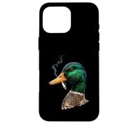 Funny Mallard Duck Smoking Cigarette Meme Duck Hunting Case for iPhone 16 Pro Max