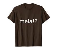 Funny Maltese Word Mela ..!..? Malta T-Shirt, Men, Brown, X-Large