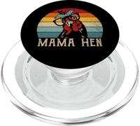 Funny Mama Hen Apparel 80s Vintage Retro Chicken Mom Mother PopSockets PopGrip for MagSafe
