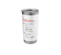 Funny Mama Meaning Definition Chaos Control Parenting Saying Stainless Steel Insulated Tumbler