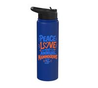 Funny Mammo Tech Breast Cancer Prevention Stainless Steel Insulated Water Bottle