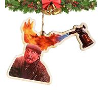 Funny Man Car Hanging Ornament - Christmas Ornament Hanging Pendant, Funny Face Emotion Christmas Acrylic Hanging Decorations, Christmas Tree Decorative Pendants for Home Club Party Supply