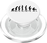 Funny Man Evolution, Ape to Geek/Nerd PopSockets PopGrip for MagSafe