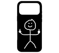 Funny Man Stick Middle Finger Case Case for iPhone 17 Pro Max