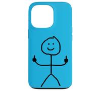 Funny Man Stick Middle Finger Funny Case for iPhone 13 Pro