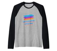 Funny Manage State Retro Saying Programmer Raglan Baseball Tee