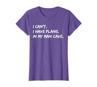 Funny Mans Place, I can't I have plans in Man cave T-Shirt