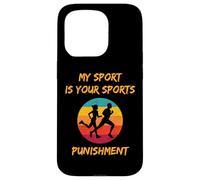 Funny Marathon Runner Humor Your Sports Punishment Couples Case for iPhone 15 Pro