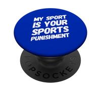 Funny Marathon Runner Run Your Sports Punishment Marathon PopSockets Adhesive PopGrip