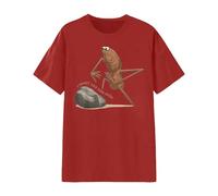 Funny Marcus The Worm I Don't Like This Rock Meme T-Shirt (Medium,Black)