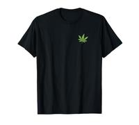 Funny Marijuana leaf happy laughing weed pot cannabis leaf T-Shirt