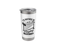Funny Marimba Instrument Pun for a Marimba Player Stainless Steel Insulated Tumbler