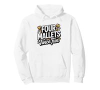 Funny Marimba Player Four Mallets Twice Fun Marching Band Pullover Hoodie