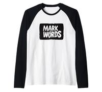 Funny Mark my Words Speech for Logo Lovers Raglan Baseball Tee