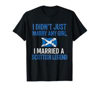 Funny Married a Scottish Girl Scots Bride Legend Wife T-Shirt