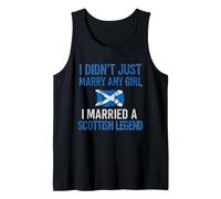 Funny Married a Scottish Girl Scots Bride Legend Wife Tank Top