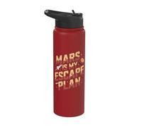 Funny Mars is My Escape Plan Stainless Steel Insulated Water Bottle