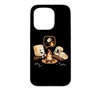 Funny Marshmallow Campfire Scary Story Roasting S’more Kids Case for iPhone 15 Pro