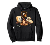 Funny Marshmallow Campfire Scary Story Roasting S’more Kids Pullover Hoodie