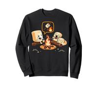 Funny Marshmallow Campfire Scary Story Roasting S’more Kids Sweatshirt